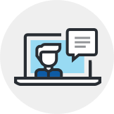 user in the screen computer icon